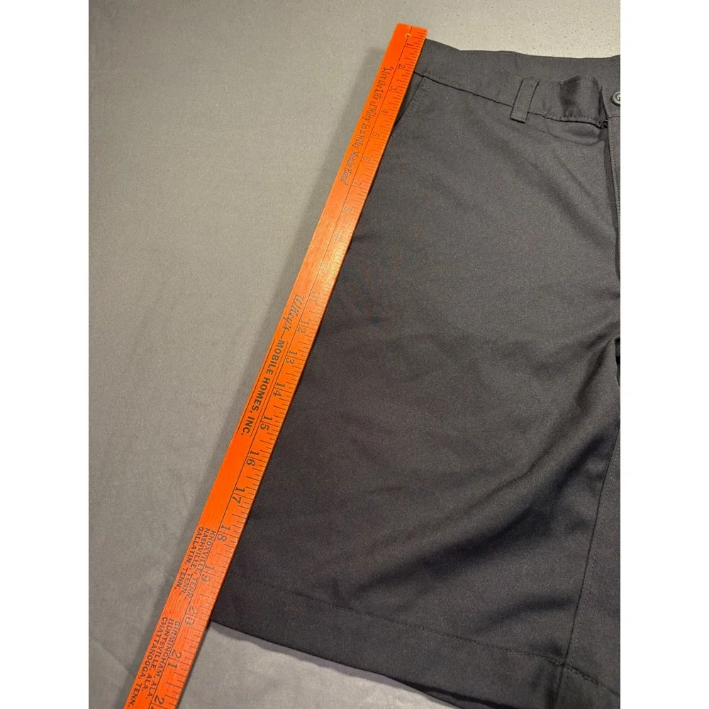 PGA Tour Mens Black Flat Front Golf Shorts Size‎ 32 Side Pocket Performance